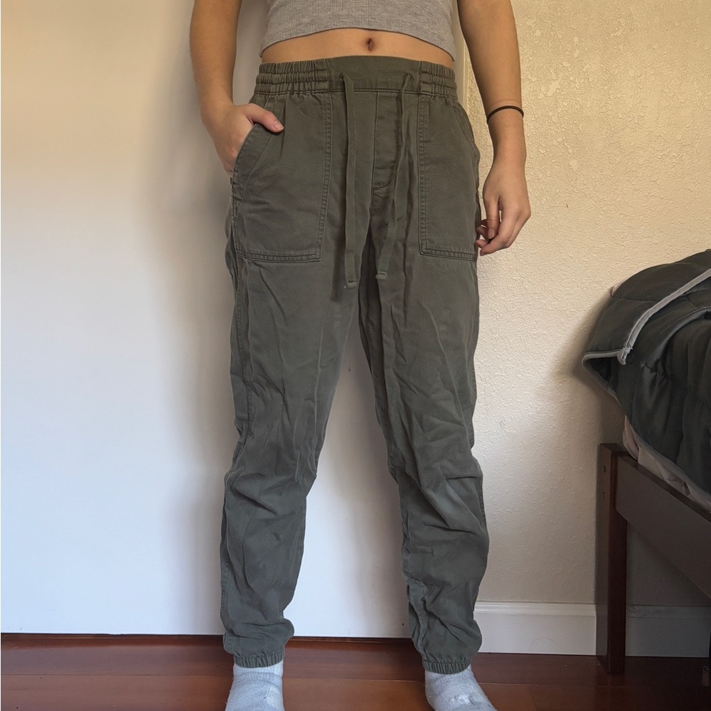 Military Green Cargo Pants